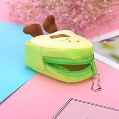 Avocado Makeup Pouch for Lipstick and Keys, Ideal Student Gift