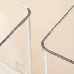 Clear Plastic Stackable Makeup Organizer Storage Case for Vanity Cosmetics