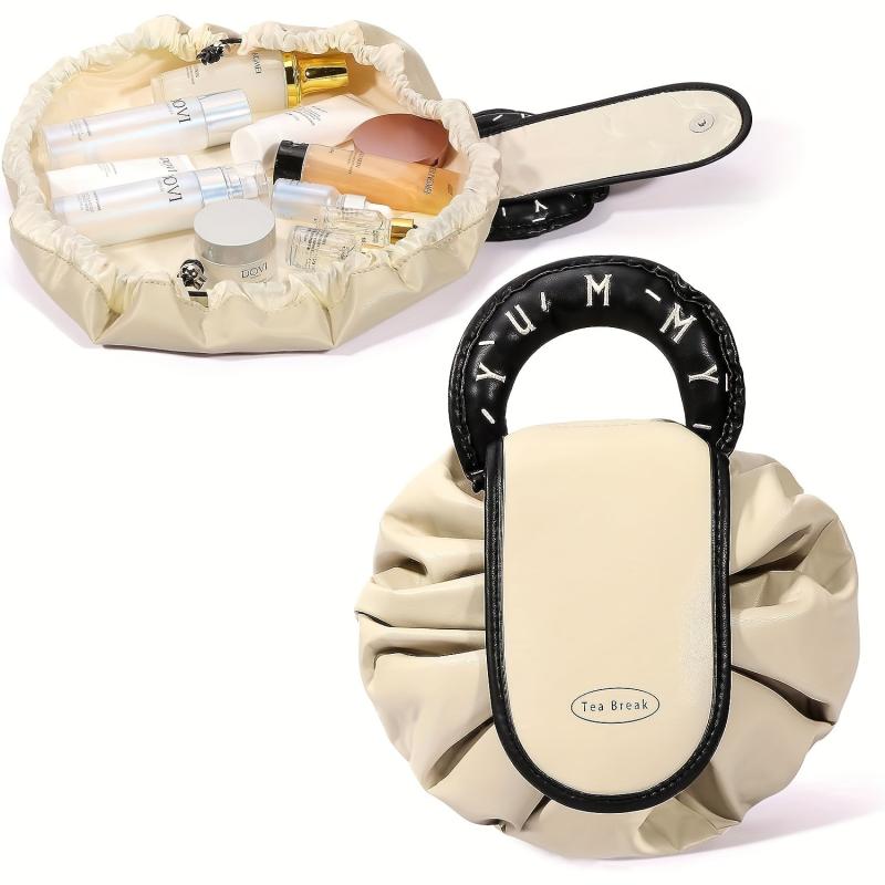 Drawstring Travel Makeup Bag Organizer Large Capacity