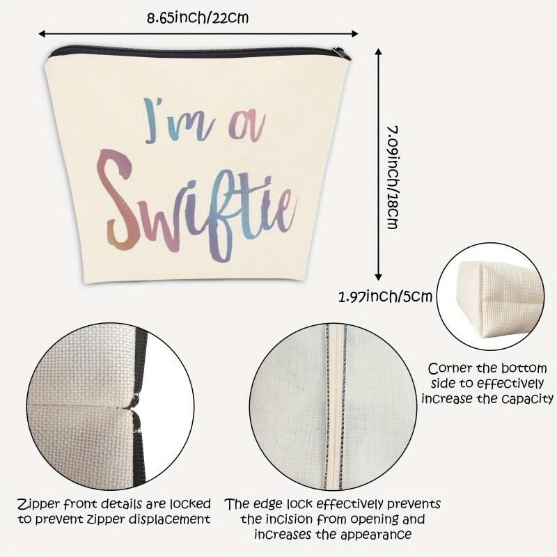 Swiftie Makeup Bag - Music Lover Merchandise Zipper Pouch
