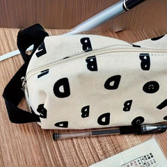 Canvas Cosmetic Bag Zipper Makeup Bag Travel Portable Zipper Bag
