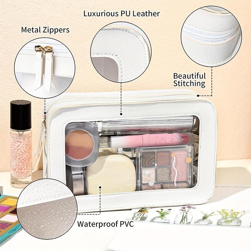 Waterproof Wash Bag Portable & Transparent Large Capacity Toiletry Bag