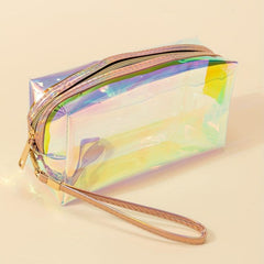 Square Makeup Bag For Women Large Capacity Pencil Case Travel Toiletry Organizer