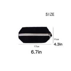 Small Canvas Toiletry Bag for Women Durable Travel Makeup Pouch with Zipper