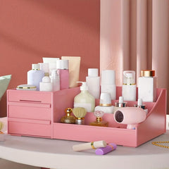 Makeup Desk Organizer with Drawers - Countertop Cosmetic Vanity Holder