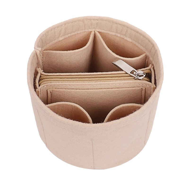 Women Bucket Bag Felt Compartment Liner Makeup Storage Bag