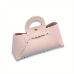 Snap Button Glasses Bag Handle Makeup Organizer Mini Pouch