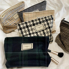 Large Canvas Makeup Bag Zipper Travel Toiletry Organizer