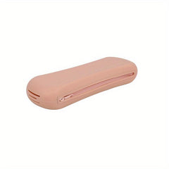 Silicone Makeup Brush Holder with Zipper Closure