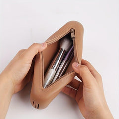 Silicone Makeup Brush Holder with Zipper Closure