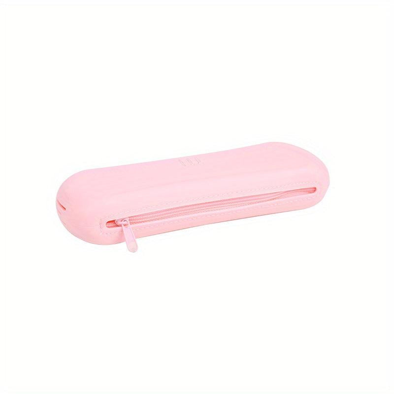 Silicone Makeup Brush Holder with Zipper Closure