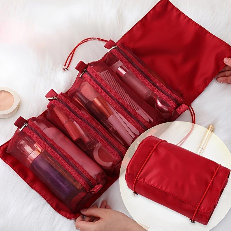Toiletry Bag 4 In 1 Mesh Cosmetic Bag Portable Travel Bag Storage Bag