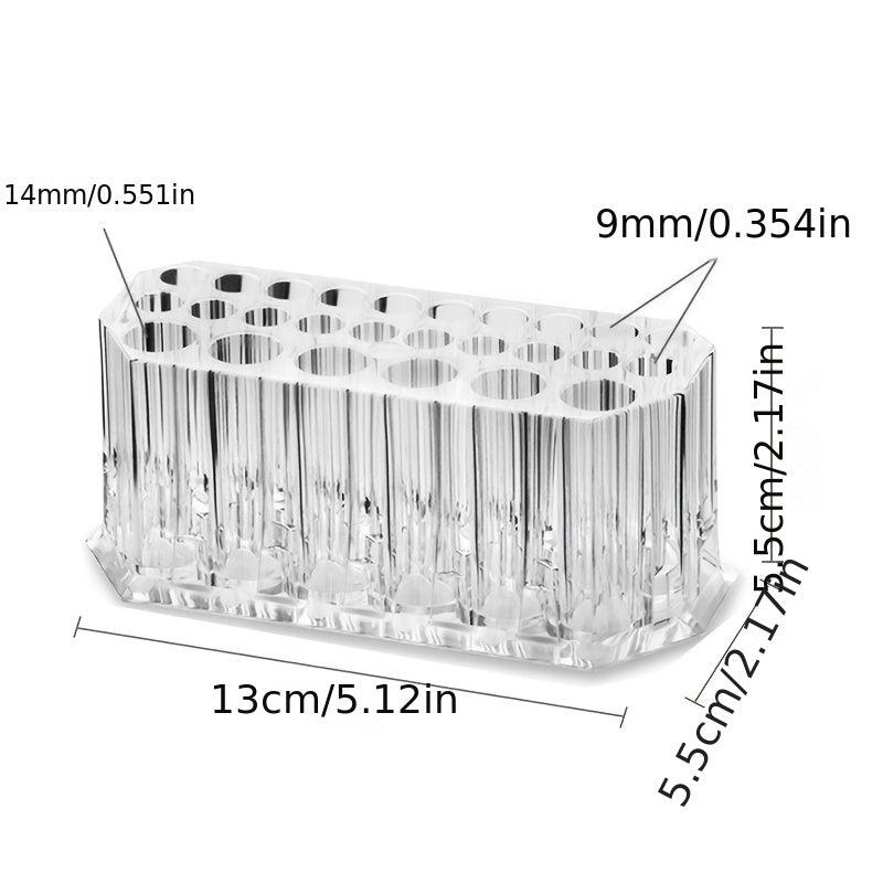Clear Acrylic Makeup Brush Holder 26 Holes Organizer