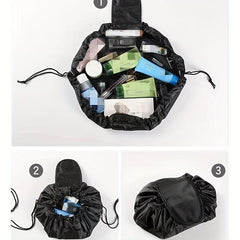 Drawstring Makeup Bag Organizer for Travel and Daily Use