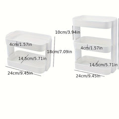 Desktop Cosmetic Storage Box Pink Makeup Organizer For Vanity Dresser