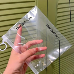 10pcs Clear Sorting Bags for Stationery Toys Sundries Travel