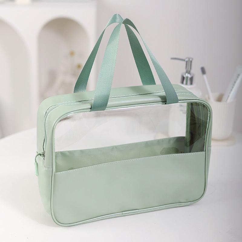 Clear Makeup Bag Large Toiletry Organizer Waterproof Portable Transparent Tote