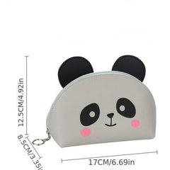 Cartoon Panda Toiletry Bag Zipper Make Up Coin Purse Waterproof Organizer