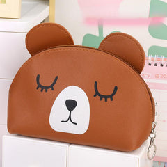 Cartoon Panda Toiletry Bag Zipper Make Up Coin Purse Waterproof Organizer