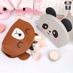 Cartoon Panda Toiletry Bag Zipper Make Up Coin Purse Waterproof Organizer