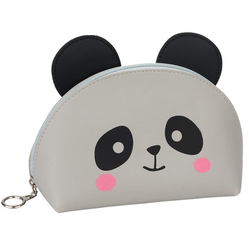Cartoon Panda Toiletry Bag Zipper Make Up Coin Purse Waterproof Organizer