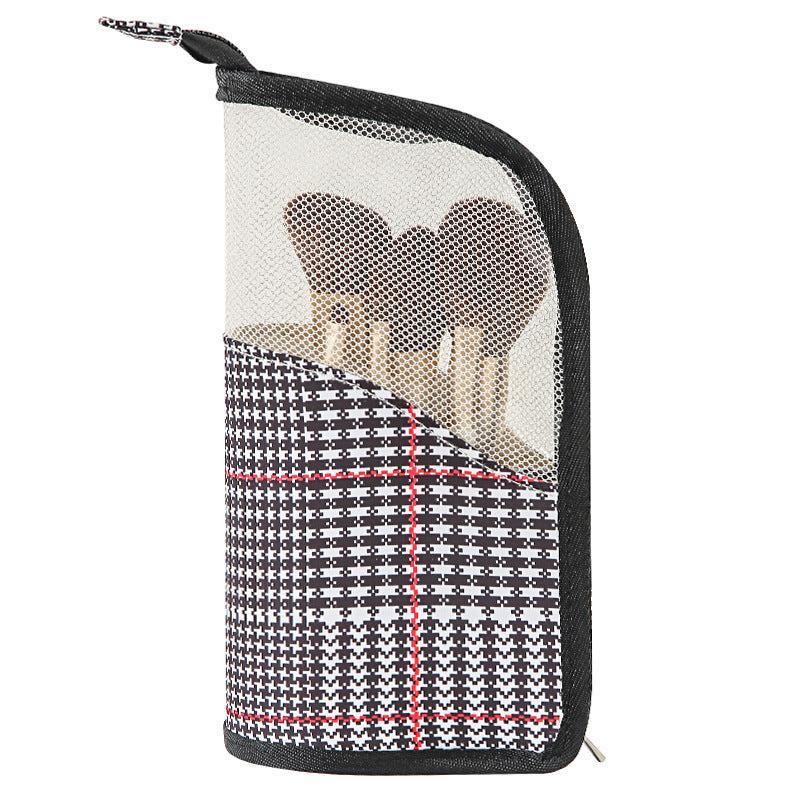 Makeup Brush Organizer Bag Travel Makeup Brushes Holder Stand up Makeup Cup