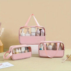 3pcs Hanging Toiletry Bag Portable Travel Bag Organizer Wash Bag