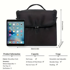 Large Makeup Organizer Case Professional Nail Train Bag