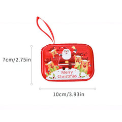 Christmas Square Tinplate Coin Purse Creative Card Storage Bag