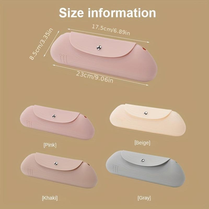 Silicone Makeup Brush Holder Portable Organizer Case