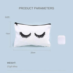 Canvas Eyelash Makeup Bag for Travel and Storage