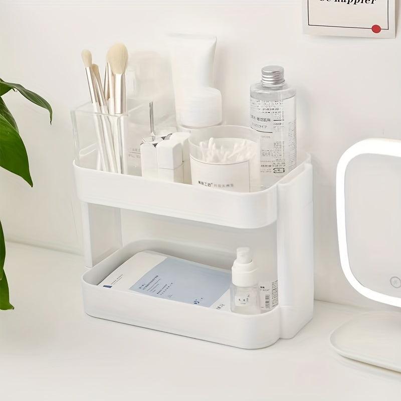 Double Layer Makeup Organizer Cosmetic Storage Rack