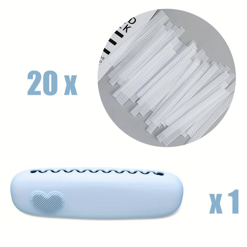 Silicone Makeup Brush Holder & 20 Pcs Protectors Travel Case