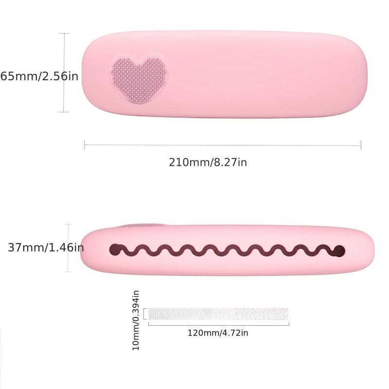 Silicone Makeup Brush Holder & 20 Pcs Protectors Travel Case