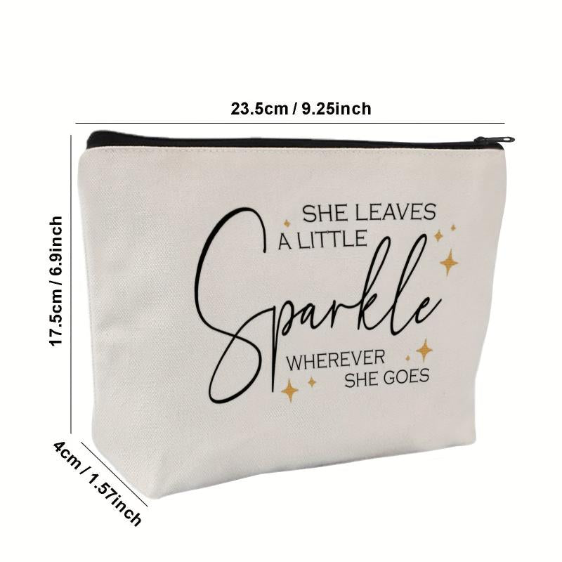She Leaves A Little Sparkle Makeup Bag Gift