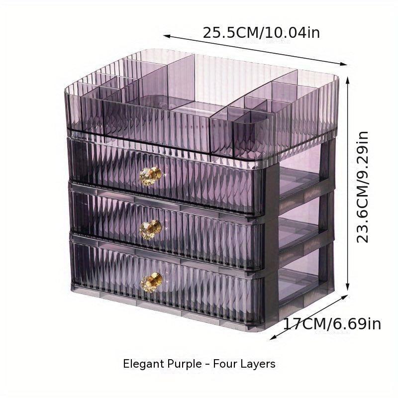 Makeup Organizer with 2 3 Drawers Brush Holder Cosmetics Organizer