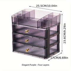 Makeup Organizer with 2 3 Drawers Brush Holder Cosmetics Organizer