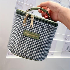 Houndstooth Makeup Bag Travel Case Large Capacity Toiletry Bag