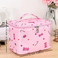 Waterproof Travel Cosmetic Bag for Women with Multiple Compartments