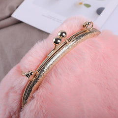 Rabbit Ear Makeup Bag with Chain - Stylish Crossbody Sling Bag