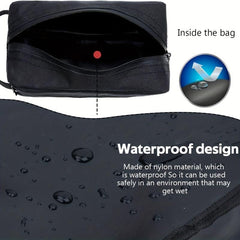 Waterproof Travel Toiletry Bag Divider Handle Shaving Brush Tools
