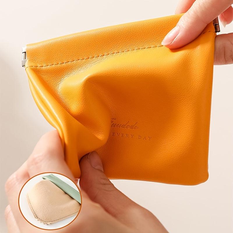 Portable Lambskin Cosmetic Bag Waterproof Make Up Bag for Women Mini Storage Bag
