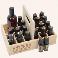 21 Slots Wooden Aromatherapy Essential Oil Storage Case Holder