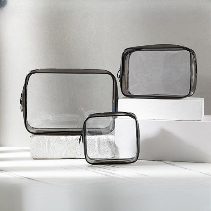 Clear Travel Toiletry Bag Waterproof Makeup Organizer Bags Set For Men And Women