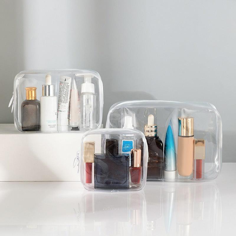 Clear Travel Toiletry Bag Waterproof Makeup Organizer Bags Set For Men And Women