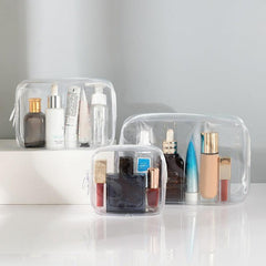 Clear Travel Toiletry Bag Waterproof Makeup Organizer Bags Set For Men And Women