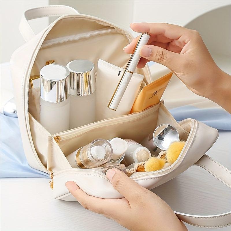 Small Square Travel Makeup Bag Waterproof Organizer Case