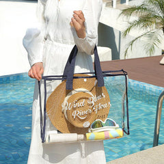 Portable Waterproof Makeup Bag with Handle for Swimming