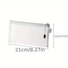 10pcs S M L Mesh Zipper Makeup Pouch Waterproof Zip File Folders