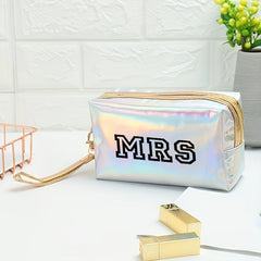 Y2K Laser Letter Pattern Makeup Bag For Women